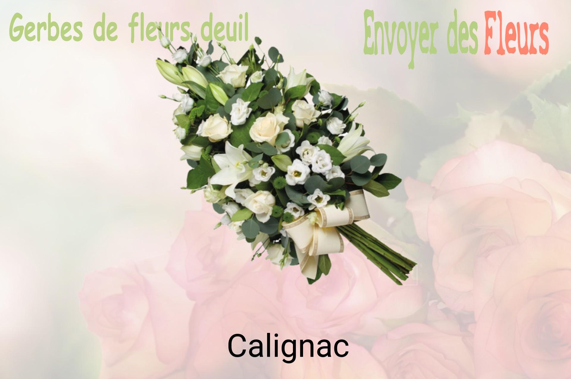 Gerbe de fleurs de deuil livrée à Calignac